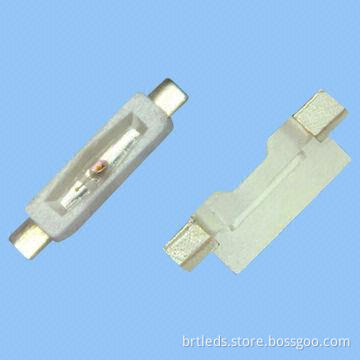 V335 Side-view SMD LED, Super Bright Blue Color (575nm), with Typical Luminous Intensity of 300mcd